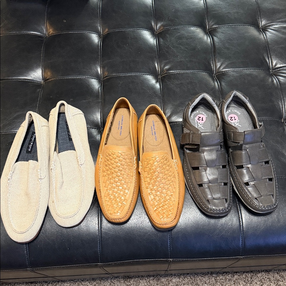 Robert Wayne/ Giorgio Brutini Slip on shoes set of 3